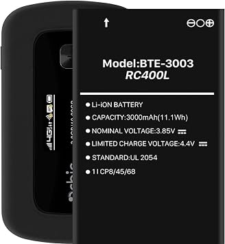 Replacement Battery for BTE-3003 2025 New Upgraded 3000mAh New 0 Cycl Battery Compatible with Verizon Orbic Speed Mobile Hotspot RC400L BTE-3003