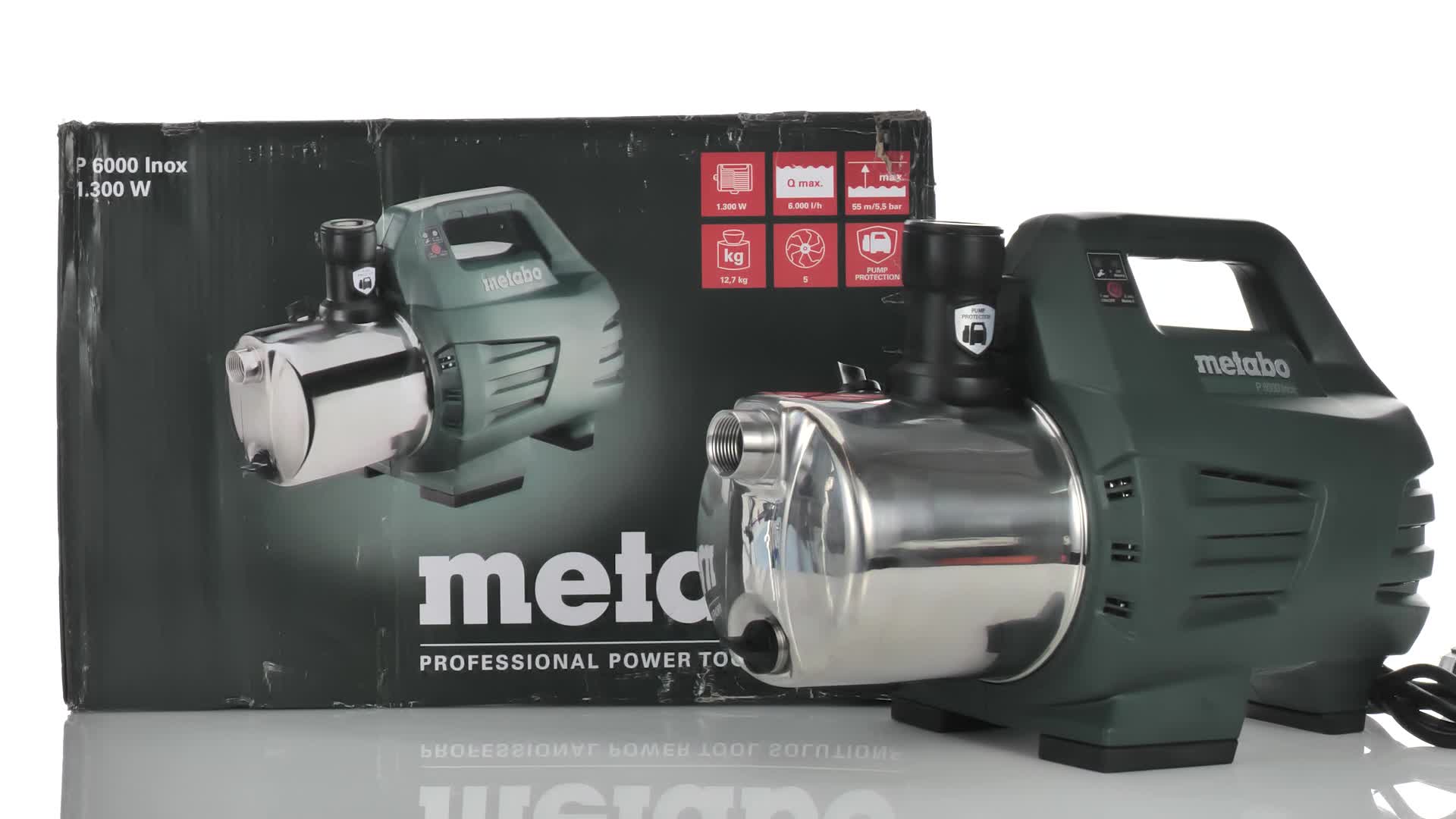 Metabo Gartenpumpe P 6000 Inox + Montageset MSS 310-HWA/P – Leistungsstark, Langlebig, Edelstahl Metabo Gartenpumpe P 6000 Inox + Montageset MSS 310-HWA/P – Leistungsstark, Langlebig, Edelstahl
