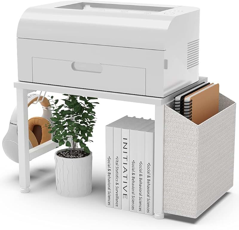 desktop printer shelf