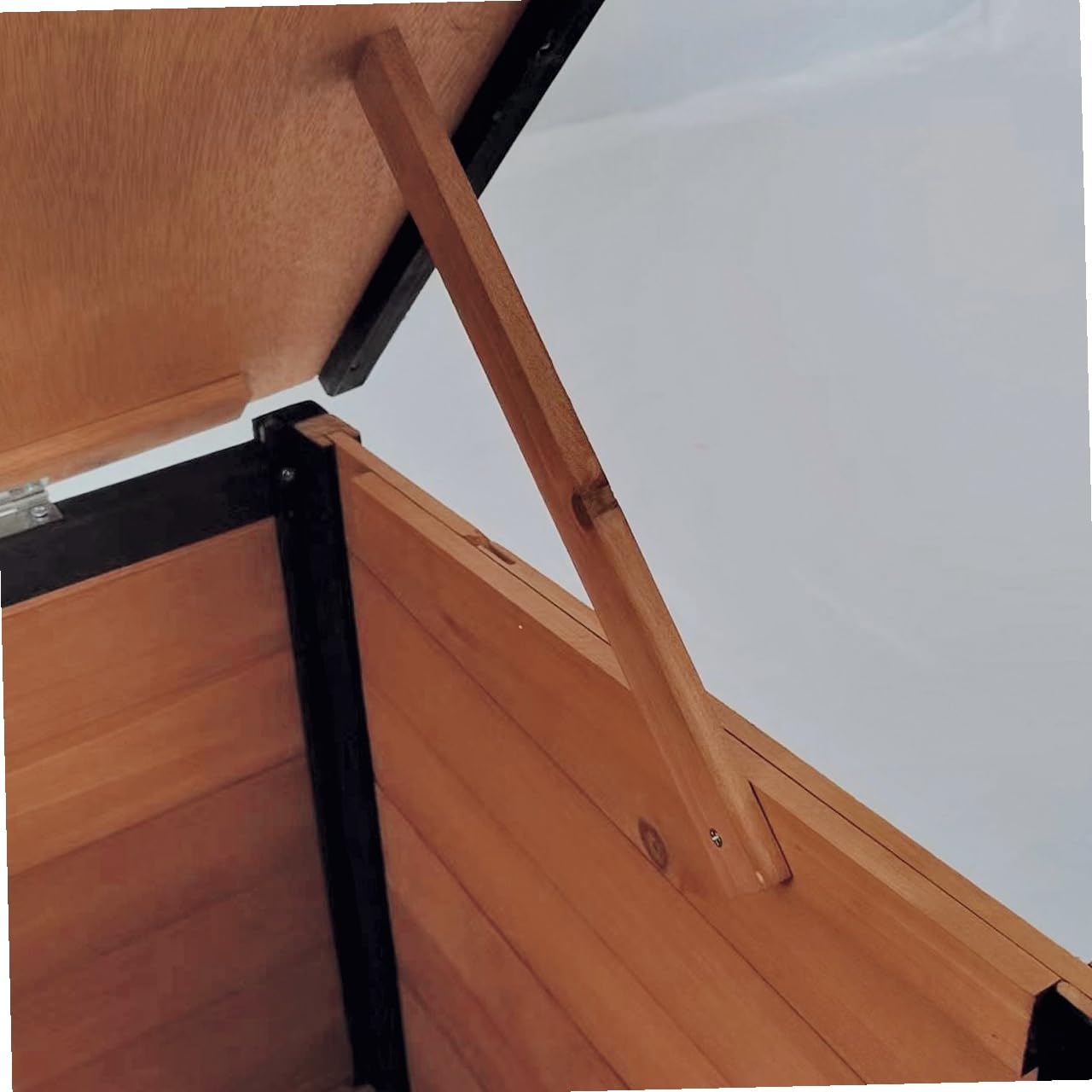 WERKA PRO Niche en Bois pour Chiens - Toit Étanche et Pieds Surélevés - Utilisation Intérieure/Extérieure - 63,5 x 86 x H 56,