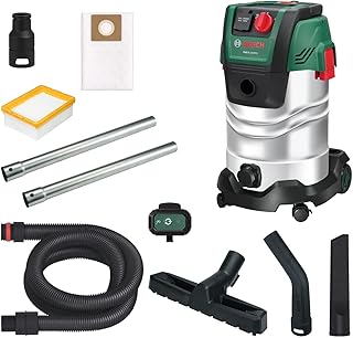 Bosch Aspirador con Cable PAS30-240PRS (Tubos de extensión, Manguera de 2,2 m, Tubo Flexible/acodado, boquillas para Suelos y Ranuras, Filtro Plisado Plano (HEPA), Mando)
