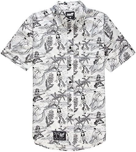 neff Men's Retro Hula Woven Shirt