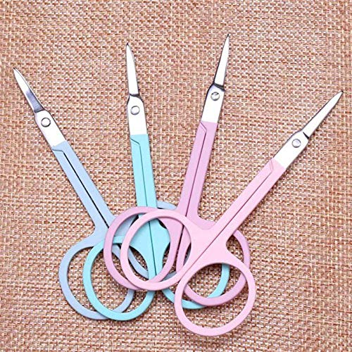 Forbici artigianali Forbici professionali for manicure for unghie Sopracciglio Naso Ciglia Forbici for cuticole Pedicure curvo Strumento for trucco Forbici