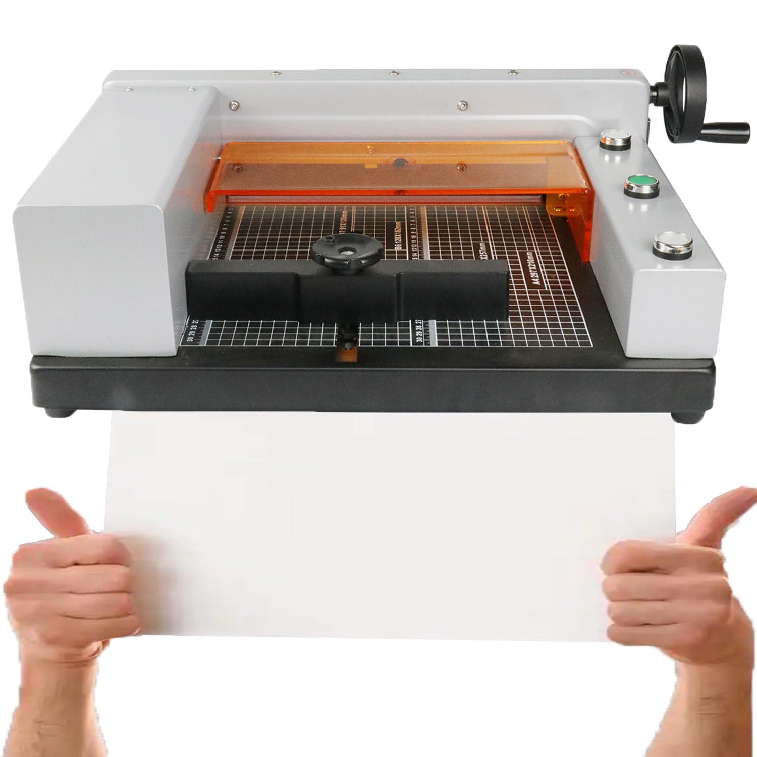 Biurkowa gilotyna do papieru A4, gruba warstwa gilotyny do papieru, automatyczna elektryczna gilotyna do papieru, trymer do skóry, do firmy reklamowej/sklepu graficznego/biura/szkoły