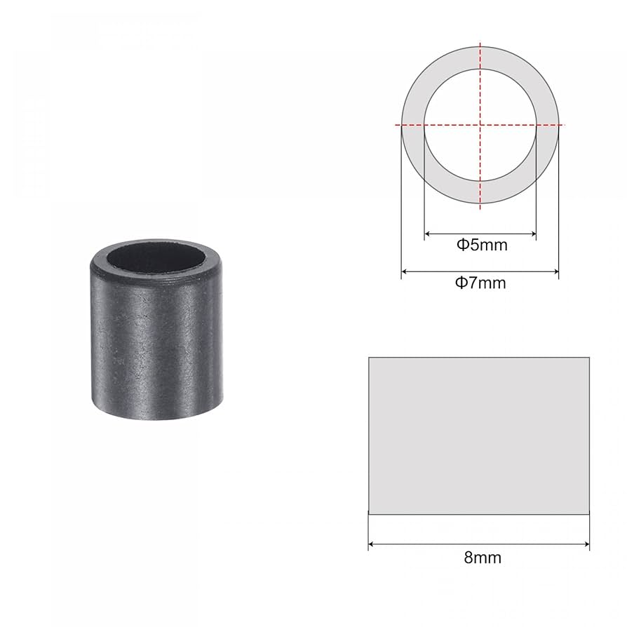Uxcell Sleeve Bearings 10mmx12mmx20mm Chrome Steel Oilless Bushing