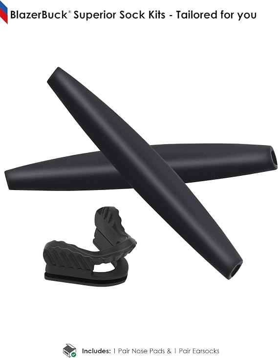 BLAZERBUCK Replacement Sock Kits Earsocks & Nosepieces for Oakley M Frame Series Sunglass