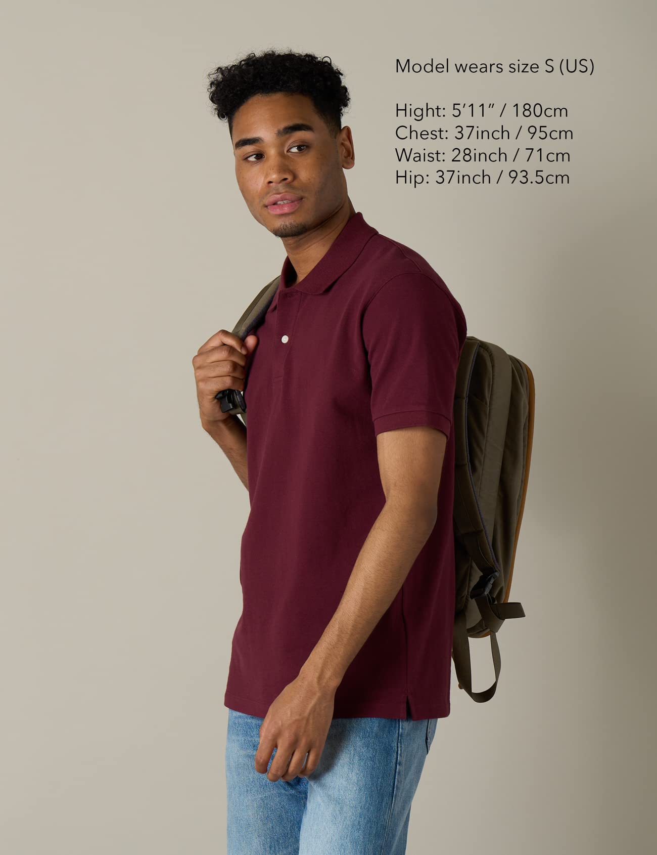 LAPASA Polo da Uomo 100% Cotone piqué Manica Corta vestibilità Classica Primavera/Estate