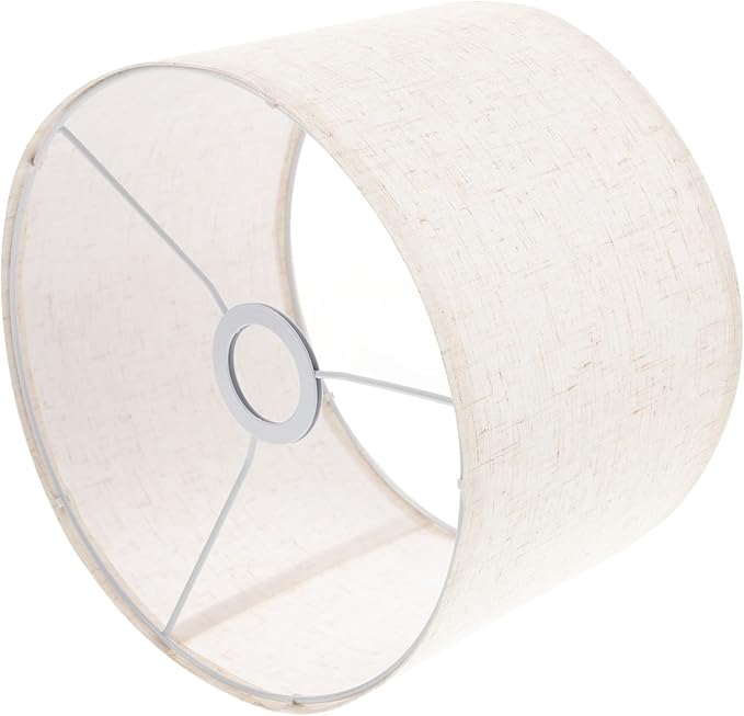 Luxshiny Chandelier Lamp Shade Linen Lamp Shade, Round Table Lamp Shade Drum Lamp Shade Lamp