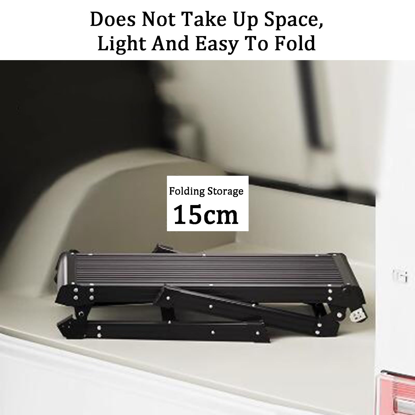 Taburete plegable de plataforma de trabajo de aluminio, resistente, capacidad de 150 kg para escalada en coche, picnic, uso al aire libre, andamio portátil