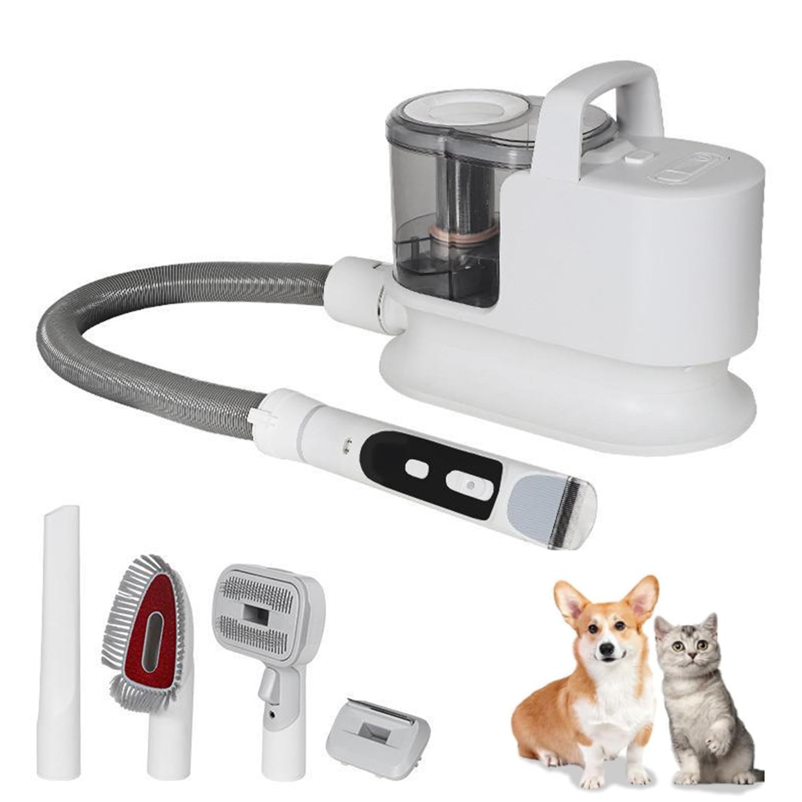 Dog Grooming Vacuum for Shedding Dog Grooming Kit Dog Grooming Clippers Brush for Dogs Trimmer with 5 Pet