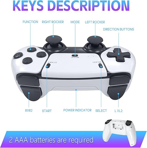 Miniatura 4 de Retro Game Stick, Retro Gaming Console with Built-in 20000+ Classic Games, Video Games Stick 4K HDMI with Dual 2.4G Wireless Controllers (64GB)