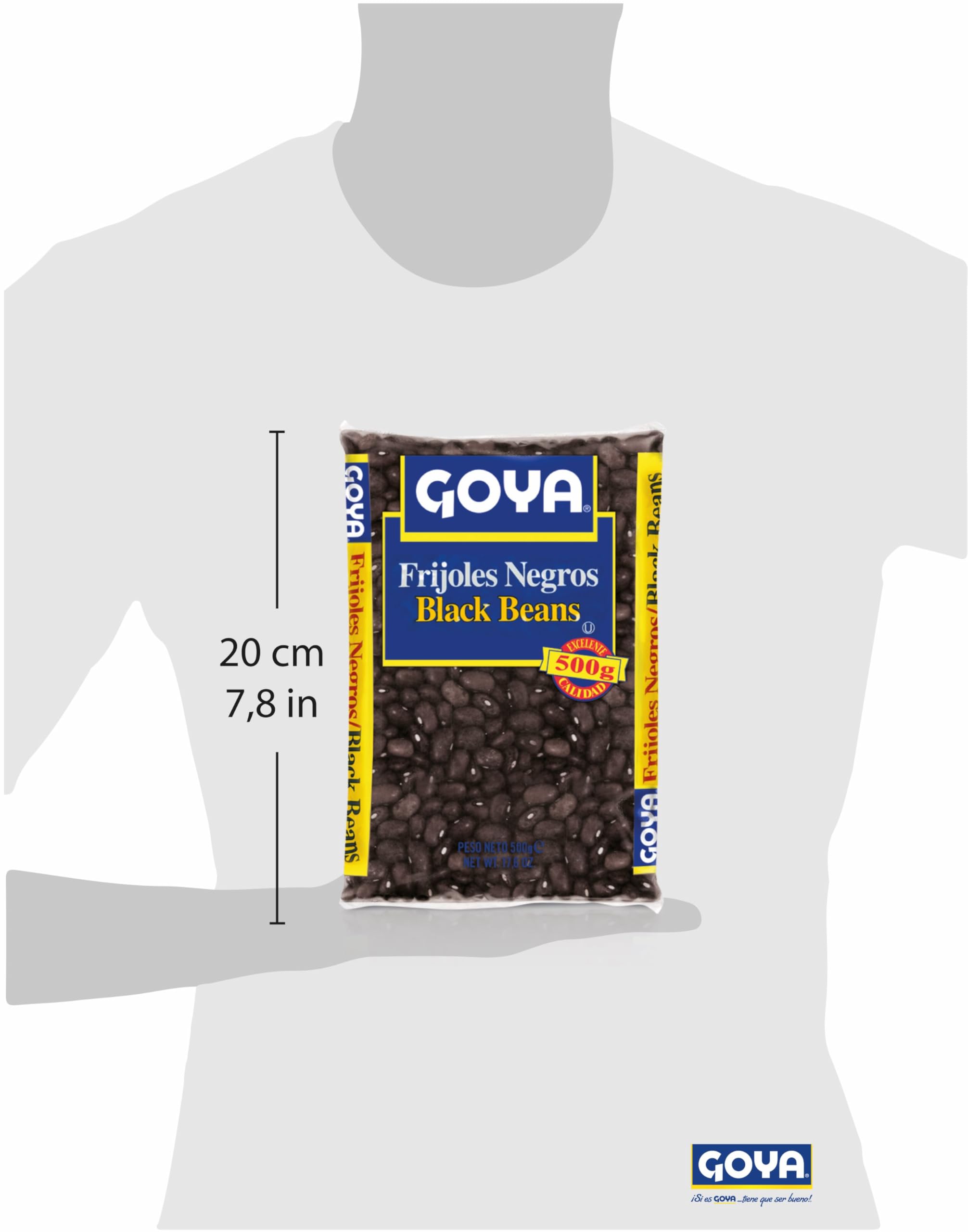Goya Frijoles Negros 6x500 gr, Listos para Cocinar, Alto en Proteína Vegetal, Cremosos y Tiernos, Ideales para Platos Caribeños