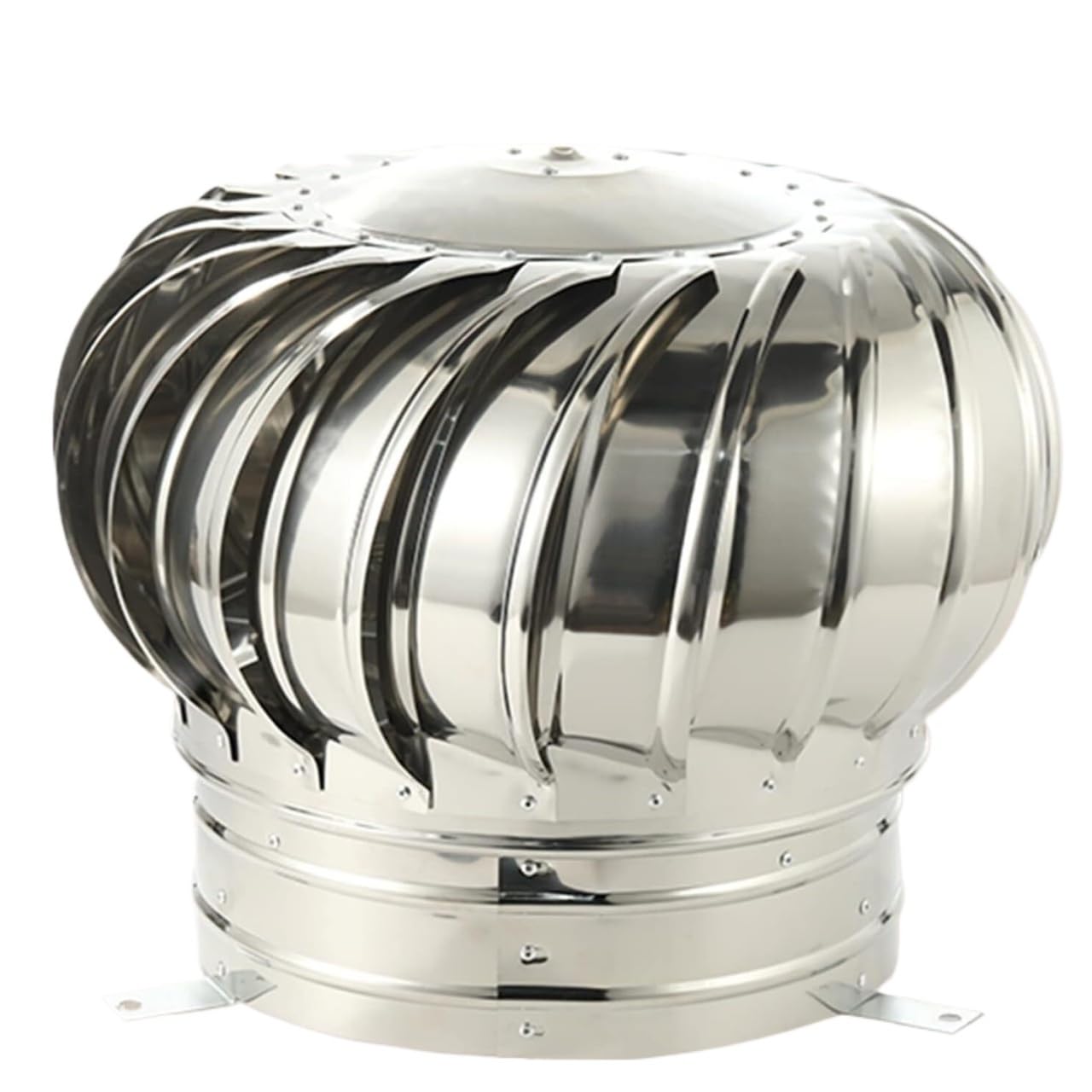 Rotating Chimney Cowl Cap, Universal Stainless Steel Rotating Chimney Cowl Cap, Rain Snow Cover, Multiple Sizes(110mm/4.33in)