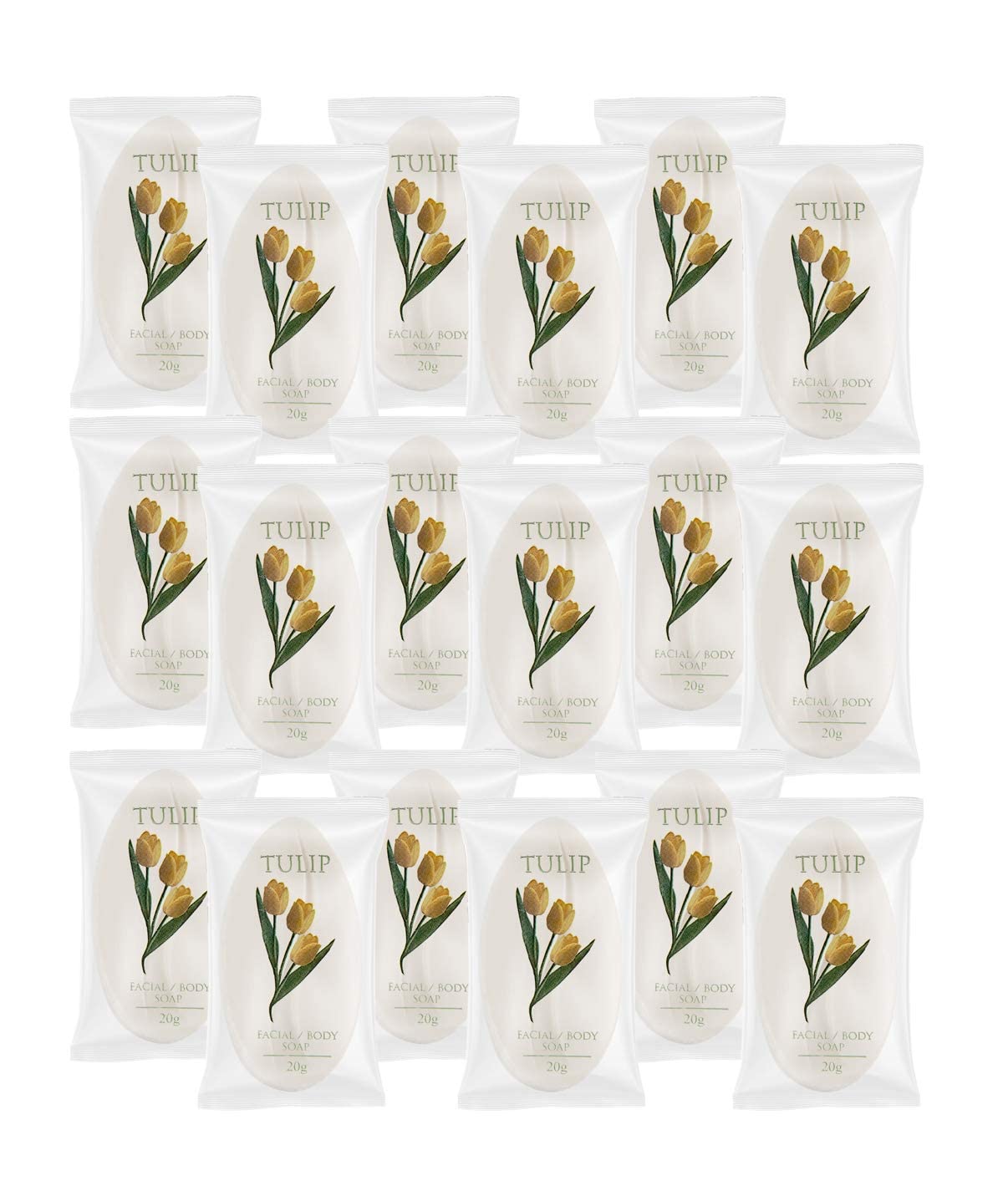TULIP 108 Count Travel/Spa Facial Body Soap 0.7 Ounce Hotel Size In Bulk Individually Wrapped Scented.