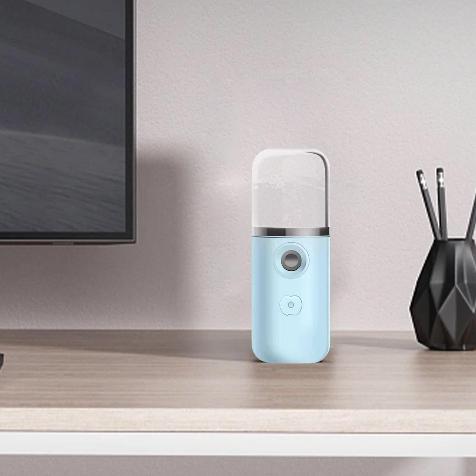 Mini vaporizzatore per il viso – ABS da 35 ml, nano spray per il viso, dispositivo idratante portatile | Perfettamente ottimo per le estensioni delle ciglia e la routine di cura della pelle