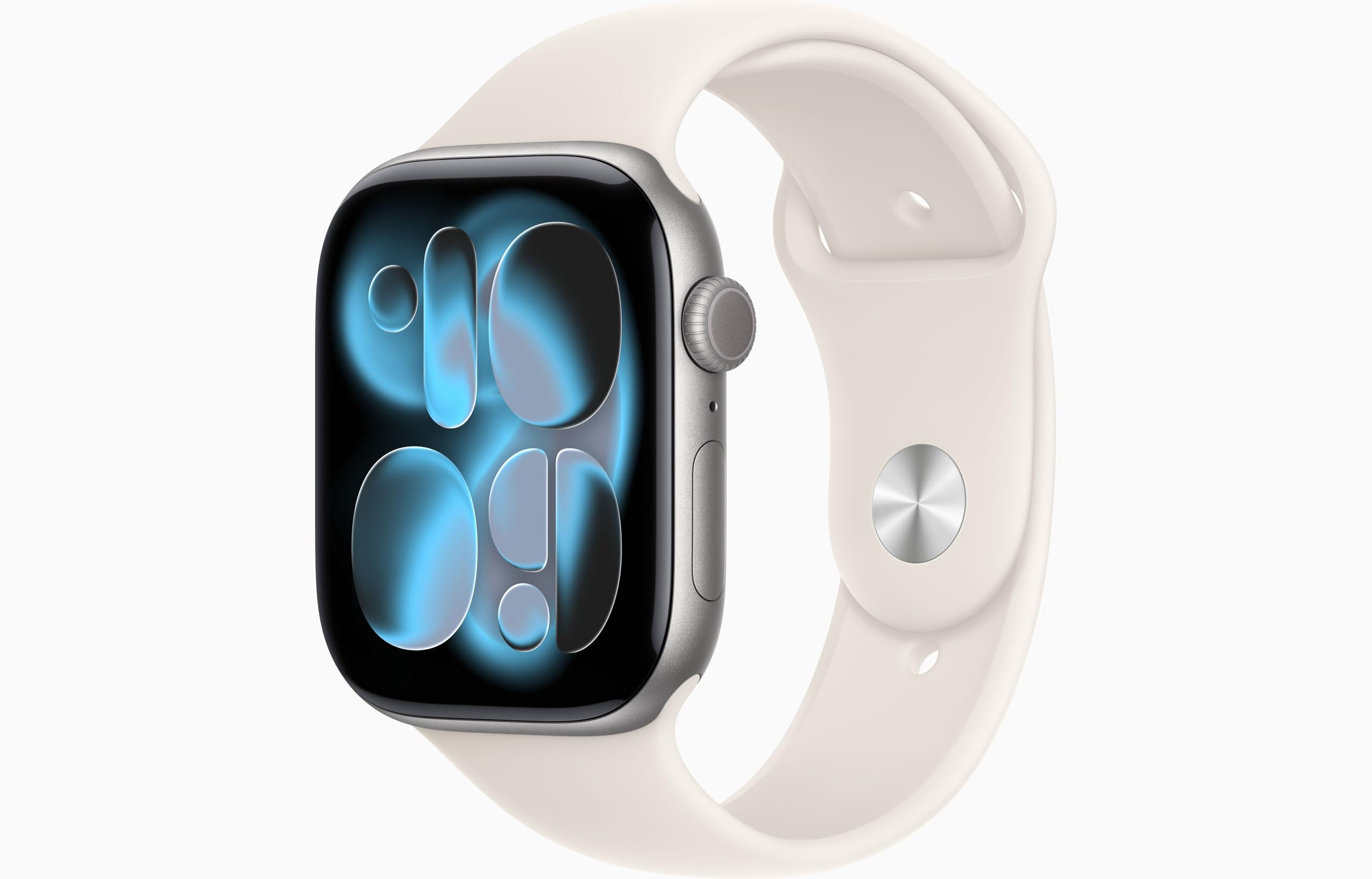 Apple Watch Series 11 [GPS, 46mm] Space Gray Aluminum Case with Starlight Sport Band, M/L (Renewed)