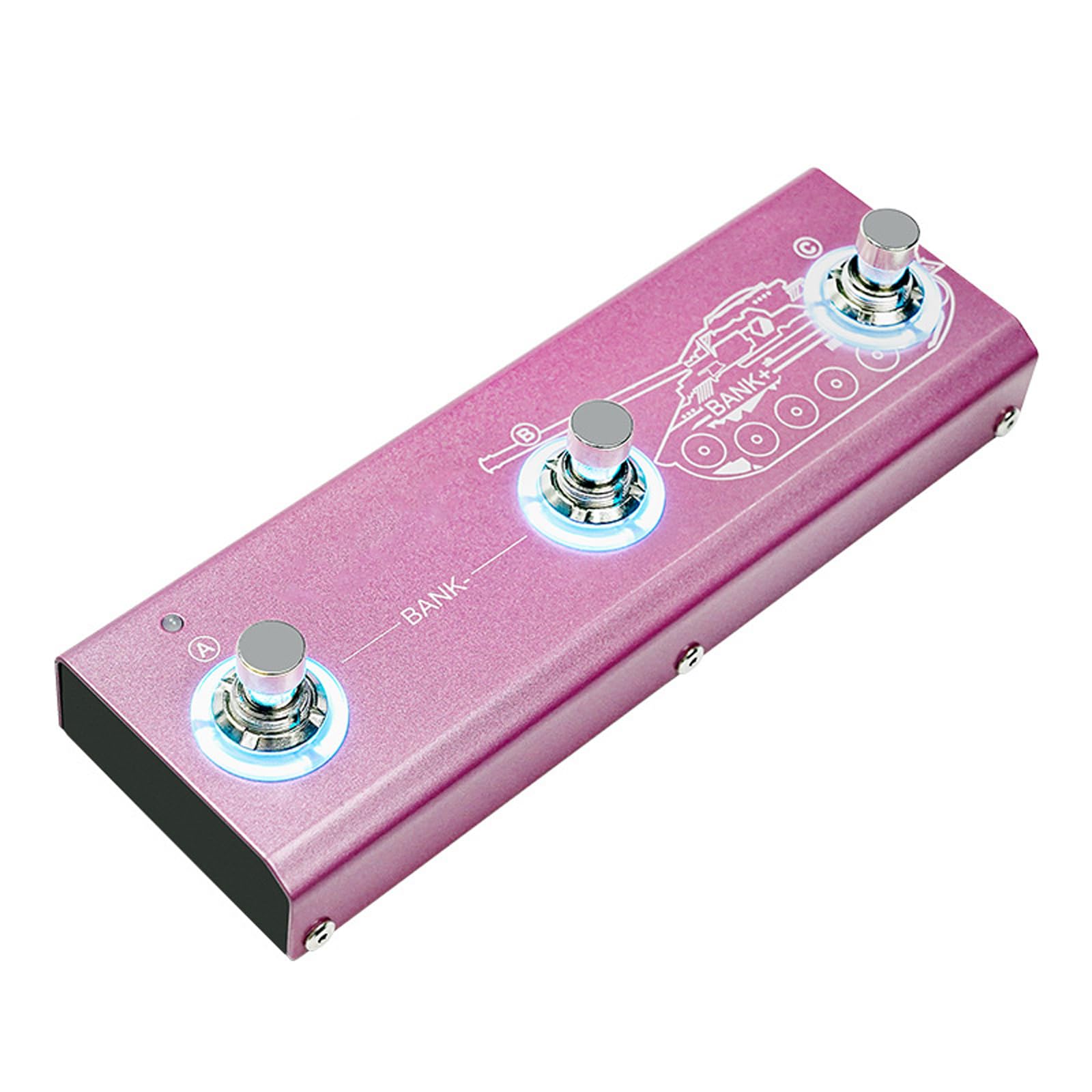 Pedale per chitarra portatile 21 preimpostazioni 6 tipi Custodia in alluminio Controlli EQ Software editing per esercitarsi Chitarra Vari effetti Processore