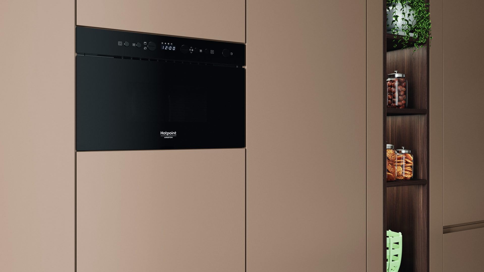 Hotpoint Ariston HAMN13BB Nero Microonde con grill Da incasso 22 L 750 W