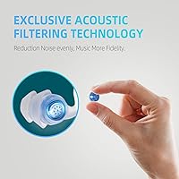Vista 3 de Ear Plugs for Concerts High Fidelity Ear Plugs Concert Earplugs Musicians Best Earplug for Concert for Noise Reduction Cancelling Musician Reusable