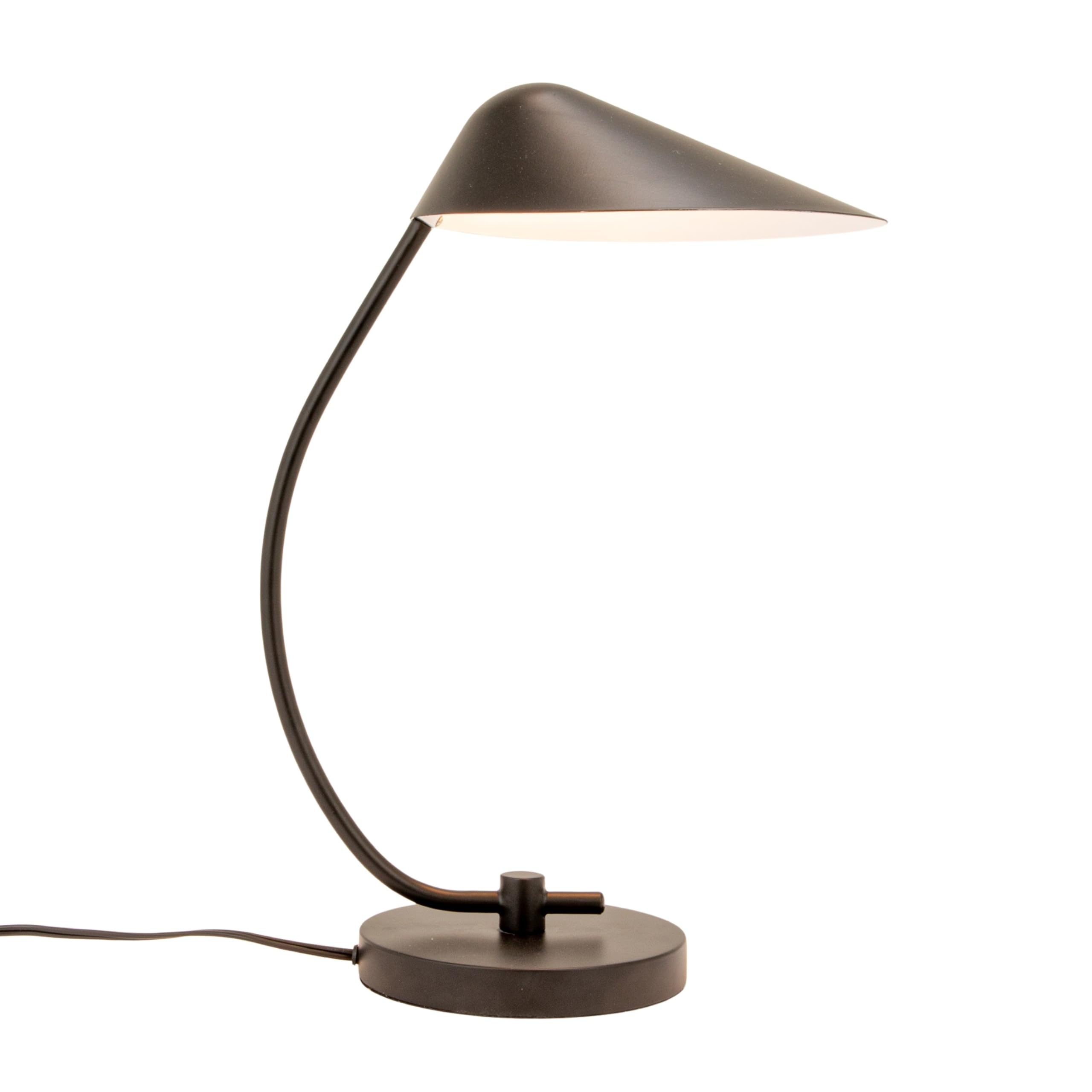 Creative Co-Op Metal Table Lamp with Inline Switch, Black Finish