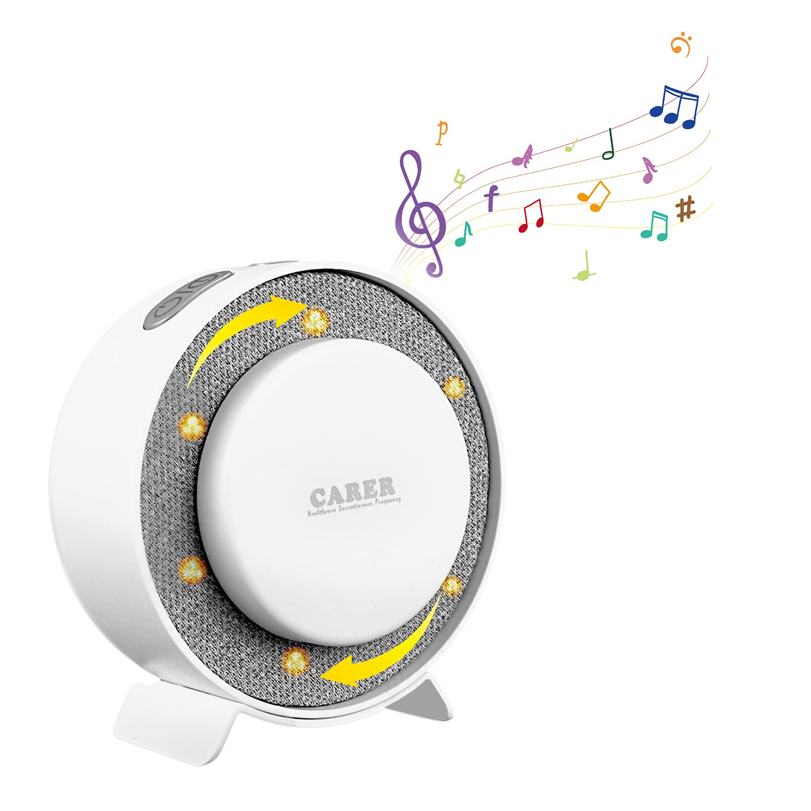Sound Machines White Noise Machine for Sleeping Baby, Adults, Relaxing & Soothing Nature Sounds with Timer & Memory Function, Breathing Lights and Volume Control, Without Charging Can Last 20H