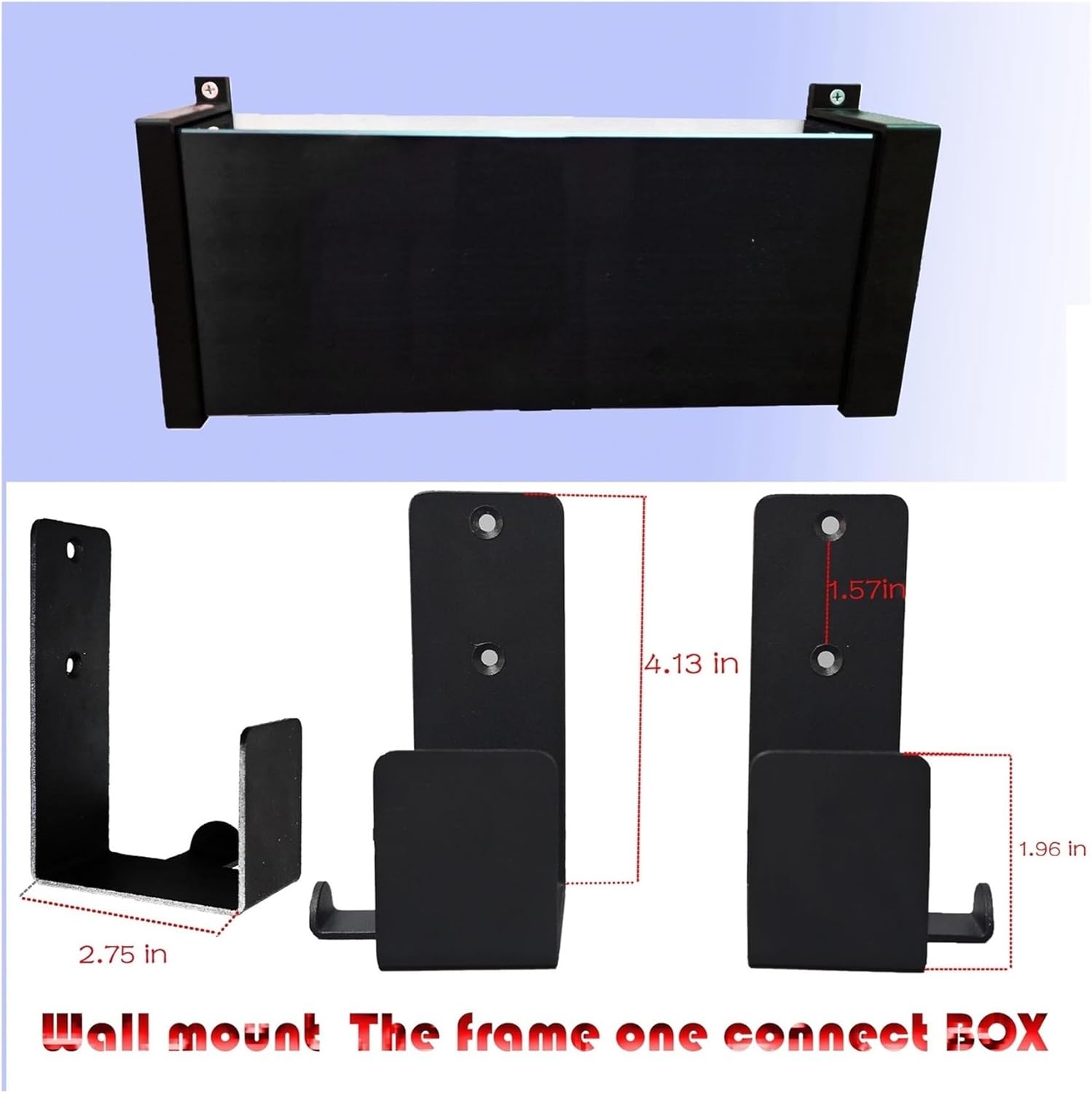 Compatible For Samsung, Frame TV One Connect Box Wall Mount Larger Version 43"-75" Large Mount Brackets Way On The Wall Hanger