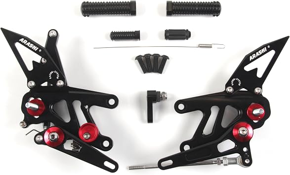 V2.0 Adjustable Rearsets Compatible with Aprilia RSV4 FACTORY APRC ABS SBK SE 2013-2016, RSV4 2017-2021, Tuono V4 1100 2017-2020, Black