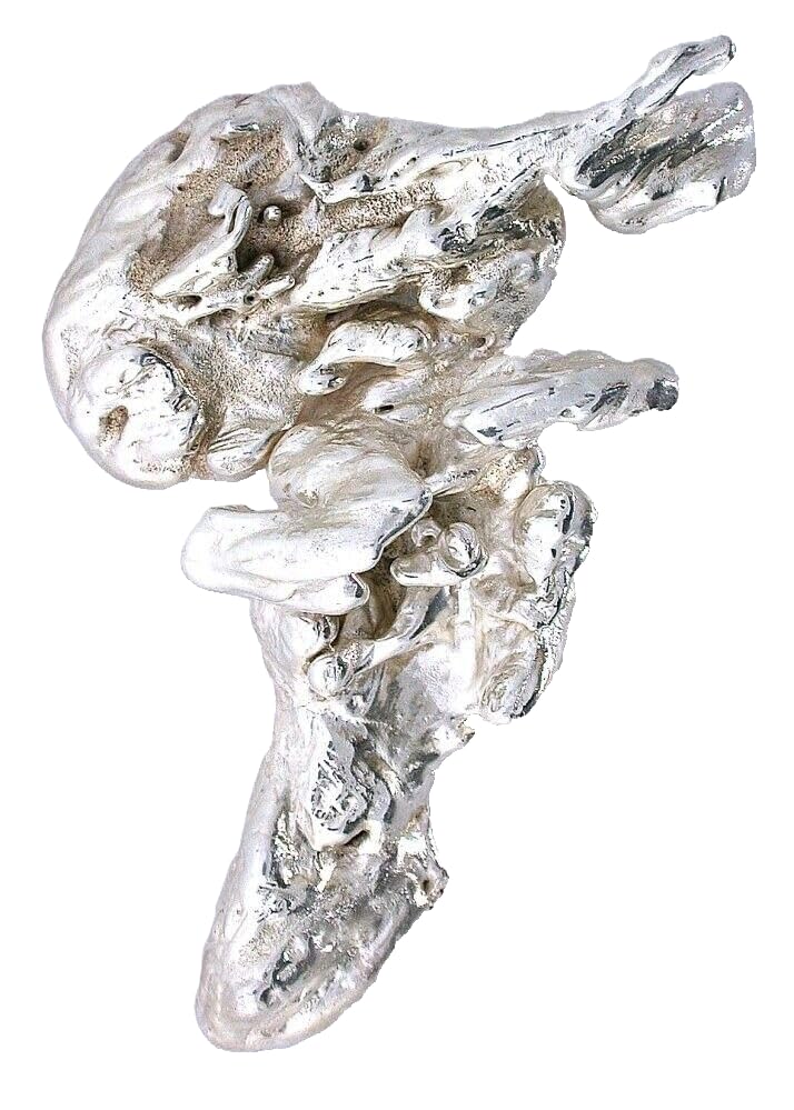 85.8 Gram 3.02 Oz 2 9/10 x 1 2/3 x 3/5 Inch Casted Silver Nugget EBS1373H/92424