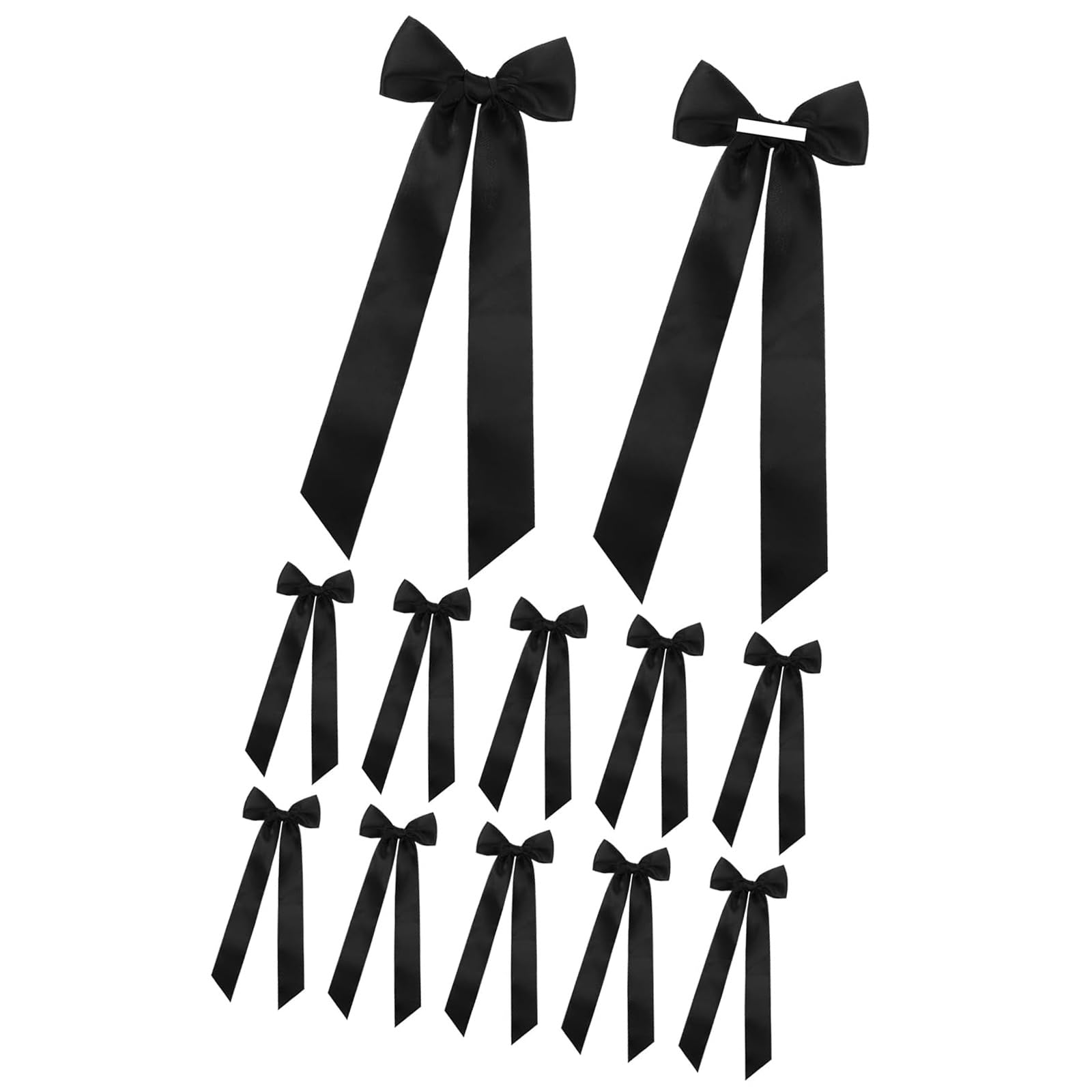Tsophreniq 12Pcs Ballet Bowknot Ribbon Party Supplies Soft Satins Materials Ribbon Gift Wrapping Supplies for Birthday Wedding Event Satins Decorations for Parties