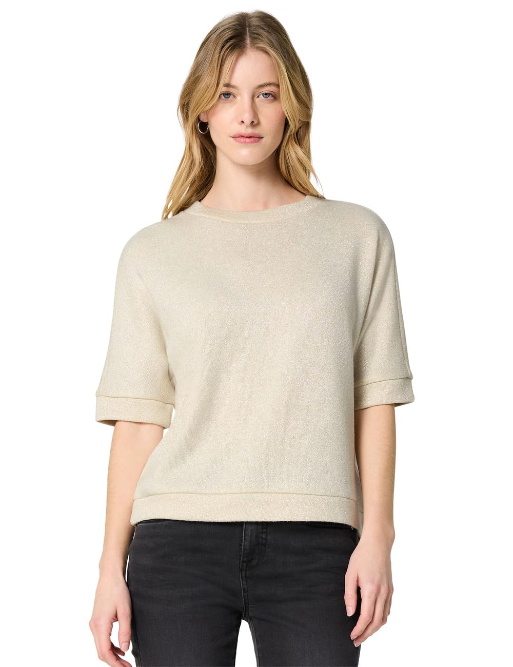 Street One Studio Damen Damen Glitzerndes T-Shirt Glitzerndes T-Shirt (1er Pack)