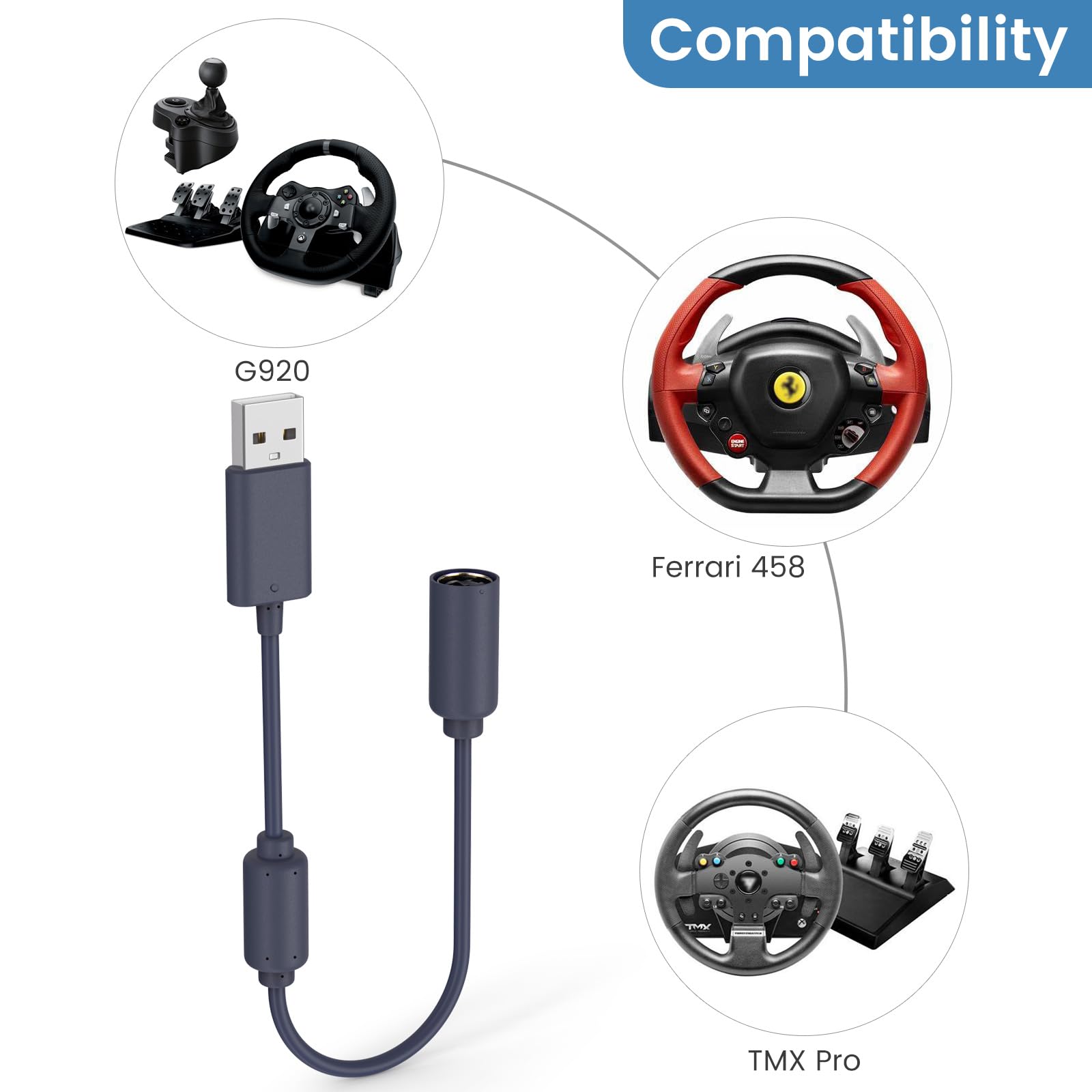 458 Spider THRUSTMASTER LOGITECH RACING WHEEL BREAKAWAY USB