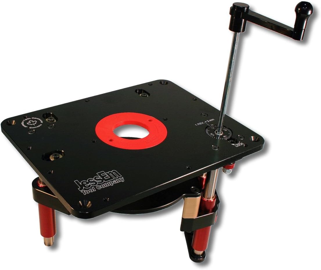 JessEm 02322 Rout-R-Lift Prestige Plunge Based Router Lift - Imperial Units