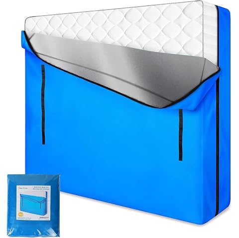 MorTime Mattress Bags for Moving and Storage Zippered Mattress Storage Bag with 8 Strong Carrying Handles Reusable Mattress