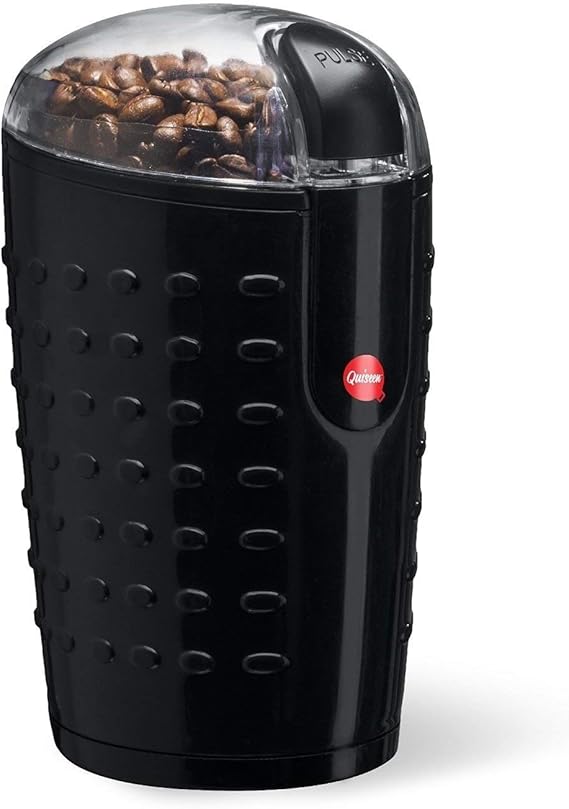 Quiseen Electric Coffee Grinder. Grinds Coffee Beans, Spices, Nuts and