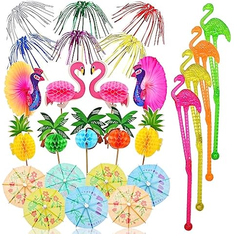 140-Piece Tropical Cocktail Sticks Set Cover