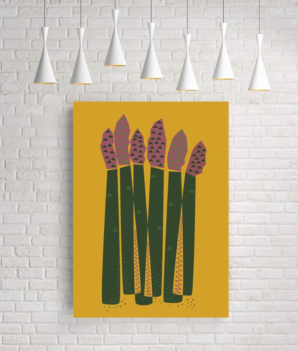 Asparagus - Giclée art print by FLATOWL