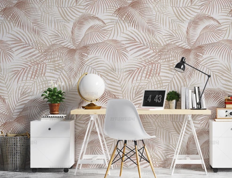 Papier peint intissé feuilles tropicales géant 350x256 cm pour salon