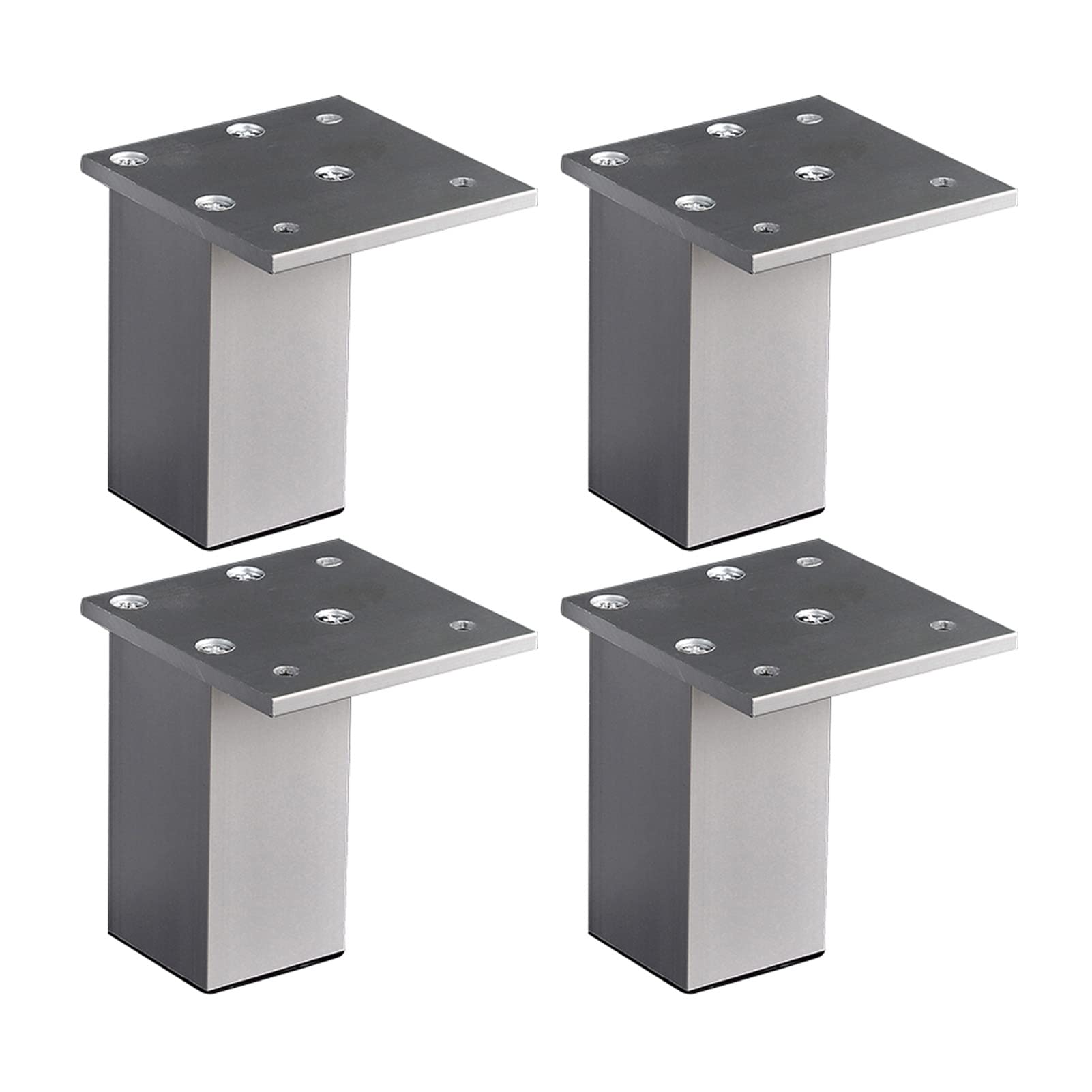 Nowoczesna metalowa konstrukcja kwadratowa ze śrubami do samodzielnej wymiany na różnych meblach(12cm/4.72in)