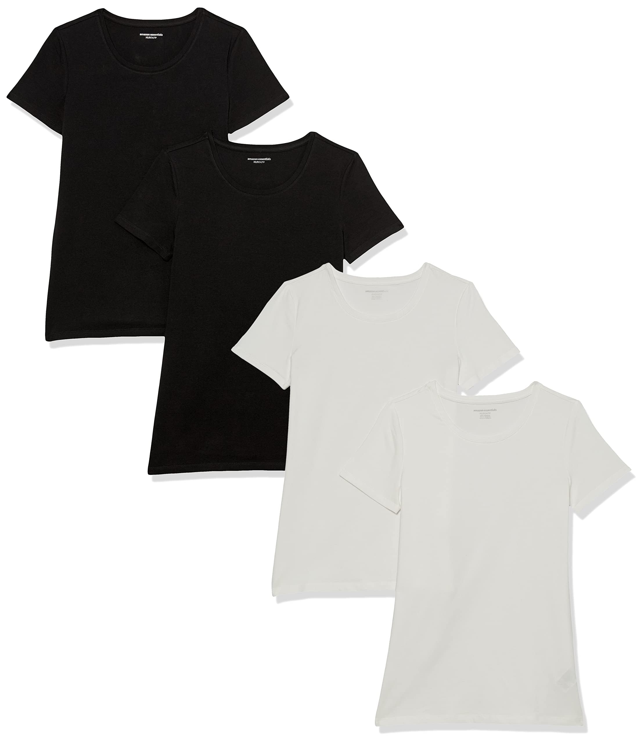 Amazon Essentials Women's Regular-Fit Short-Sleeve T-Shirt (Crewneck and V-Neck Options), Multipacks — view 63