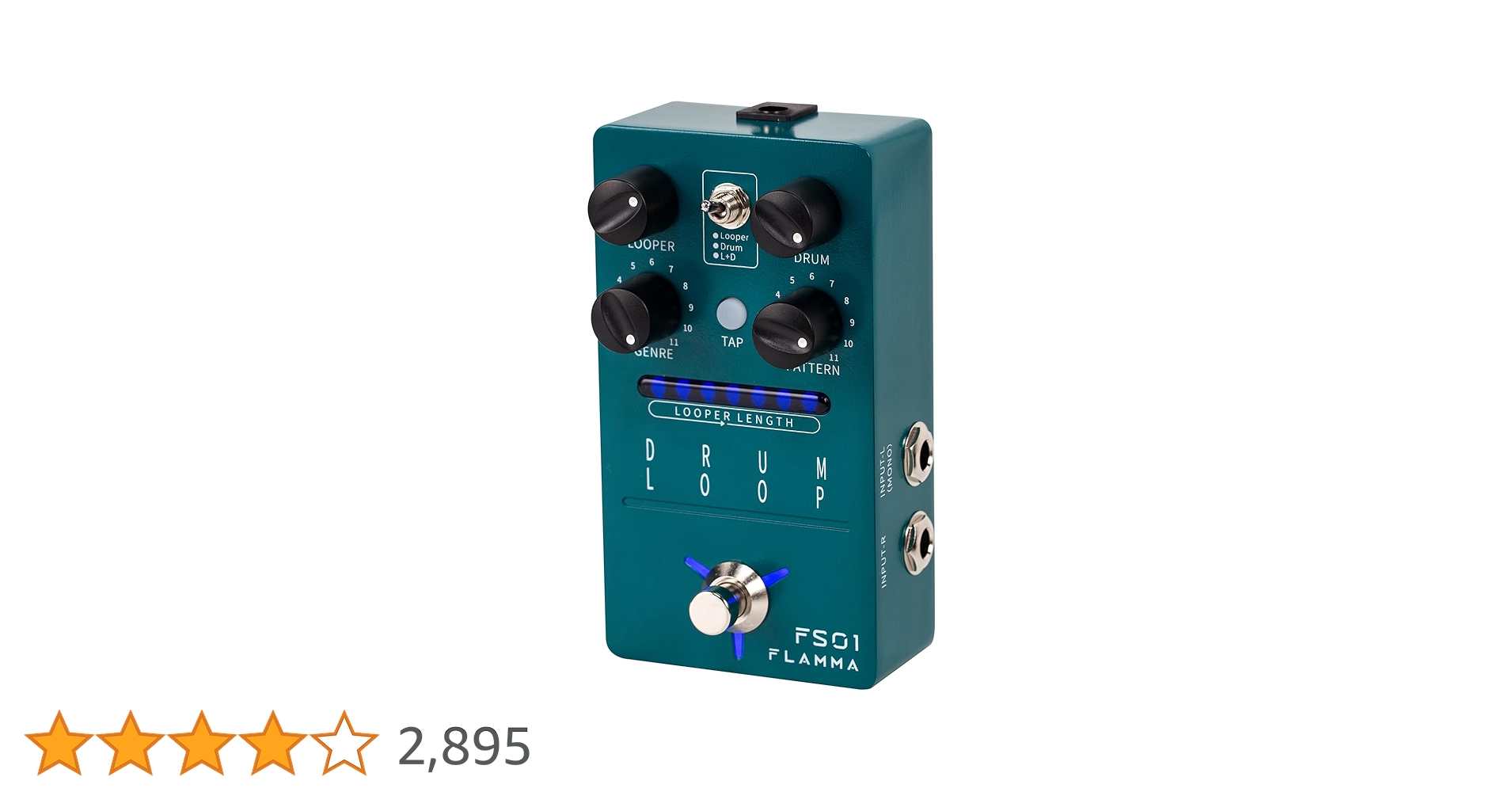 FLAMMA FS01 DRUM LOOP エフェクター　ルーパー Amazon | FLAMMA FS01 ドラム マシン と フレーズ ループ ペダル