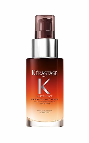 Kerastase Nutritive 8H Magic Night Serum - Overnight Treatment for Dry Hair, Enhances Shine, With Plant-Based Proteins - 1.01 Fl Oz (Pack of 1)