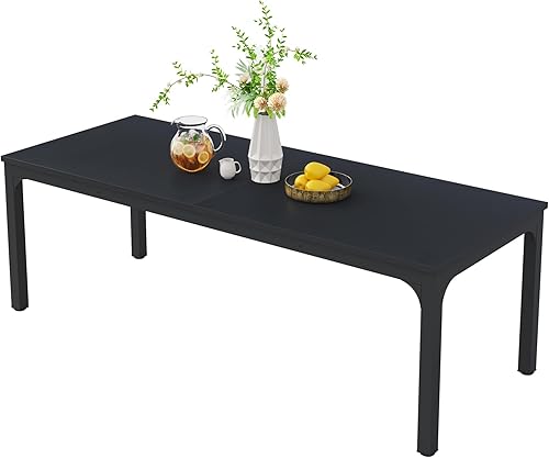 Miniatura 7 de Tribesigns Mesa de comedor para 6-8 personas, mesa de comedor rectangular de cocina de 78 pulgadas de largo para sala de estar y comedor, 78.7 x