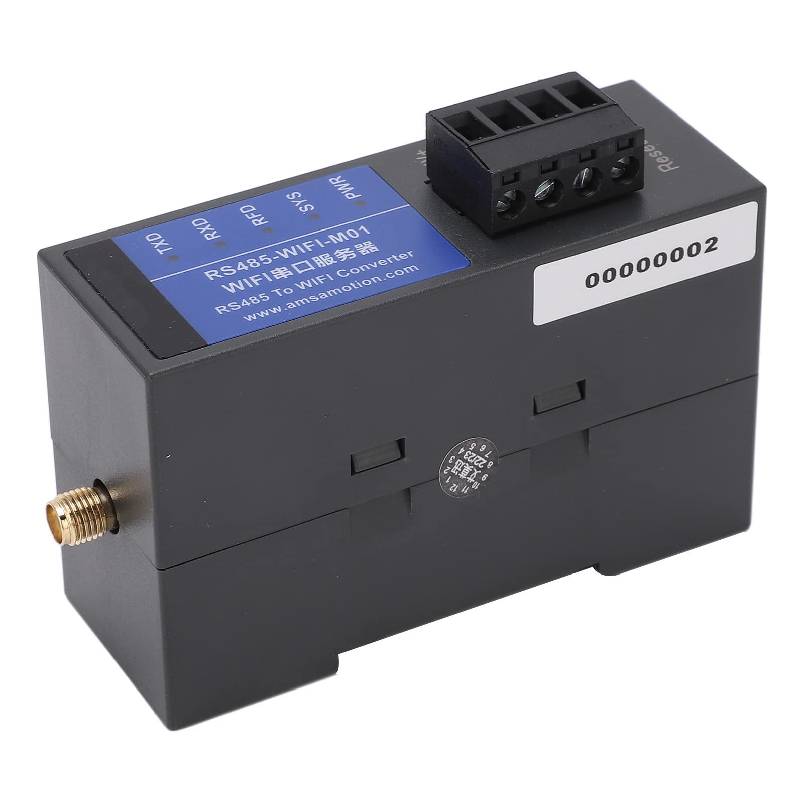 Haofy Convertisseur vers Ethernet Adaptateur Série Anti-interférence élevé pour Les Paramètres de Bureau Prend en Charge Le Mode Serveur pour Les Professionnels de L'informatique ABS