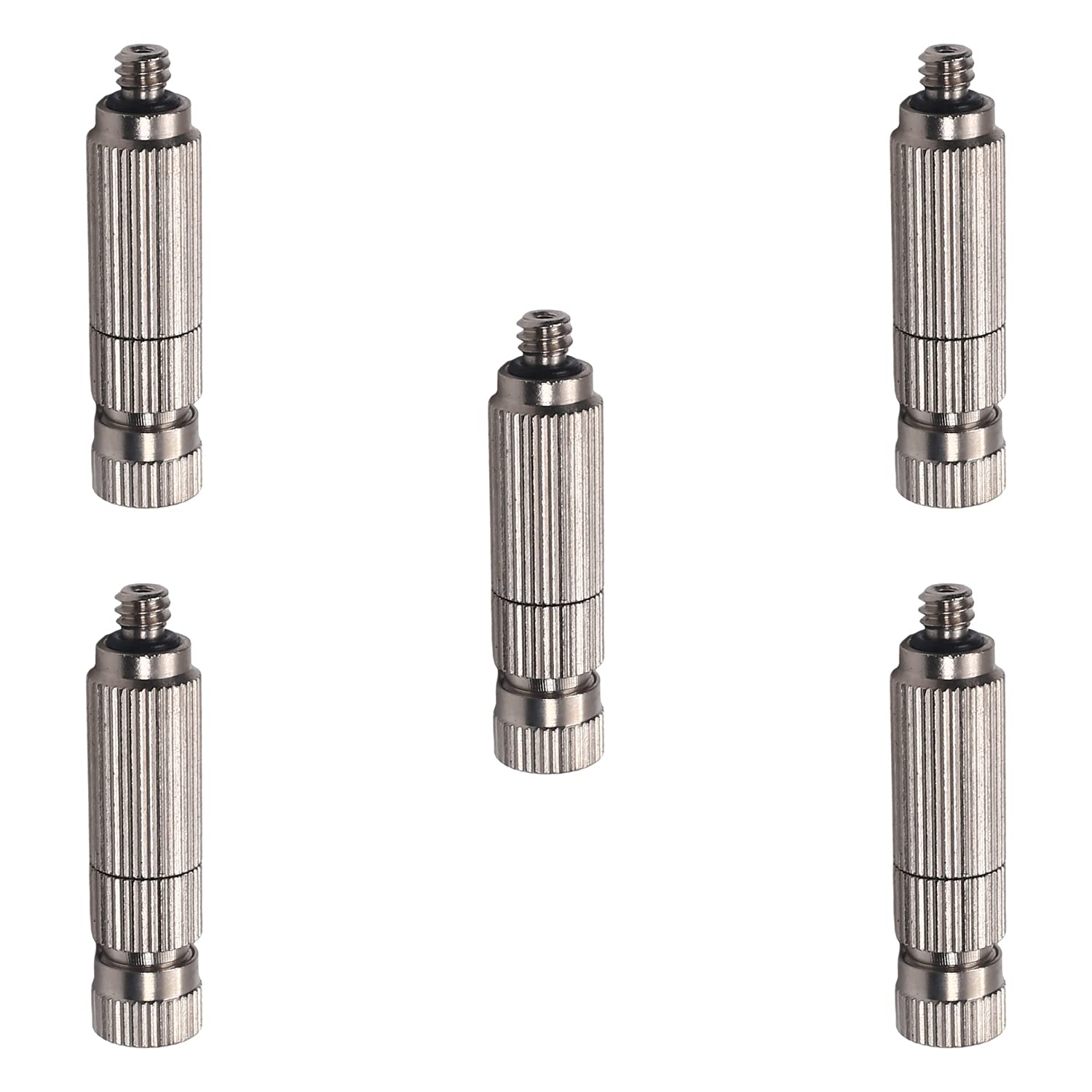 0.15mm Orifice Diamètre 38mm Longueur Laiton Brume Buse Ton Argent 5PCS