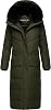 Extra Long Quilted Winter Jacket for Women with Detachable Hood | Puffy Coat in Calf-Length | Hingucker XIV XS-5XL