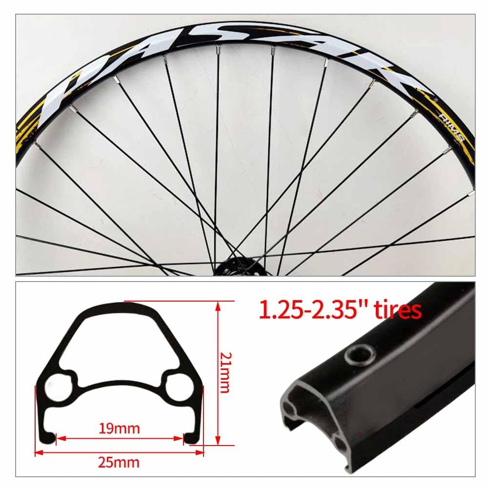 Rueda Trasera Y Delantera De MTB 26" 27,5" 29" Juego De Ruedas De Freno De Disco De Aluminio 9 * 100/10 * 135mm QR, Llanta De Doble Capa, Casete De 7-12 Velocidades