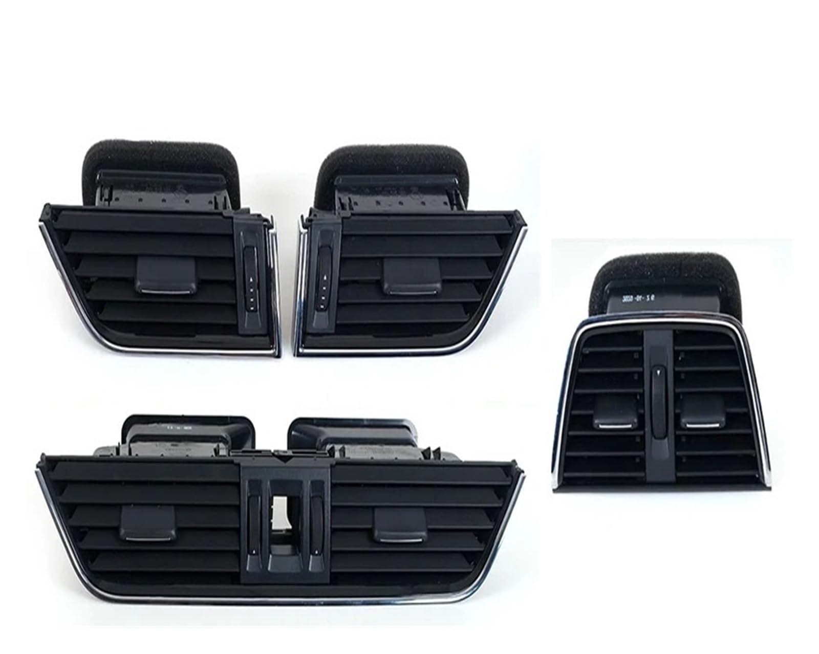 A/C Outlet Air Conditioning Vent For Skoda For Octavia 2015 2016 2017-2022 Dashboard Left Right Central Rear Air Outlet Vent 5ED 819 701/702 5ED 819 203 5ED 820 951(4pcs)