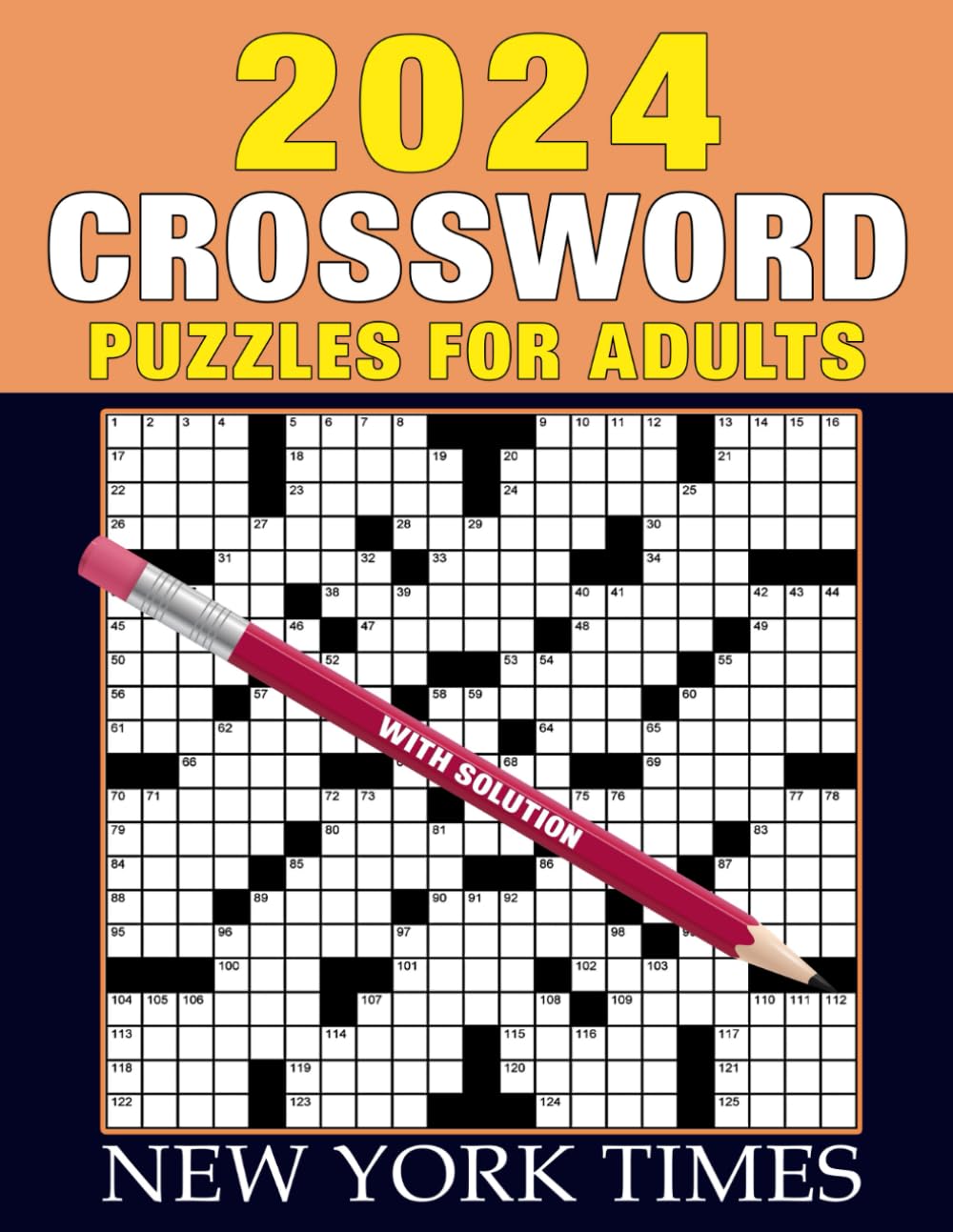 New York Times Crossword Puzzles For Adults 2024 50 MediumHard