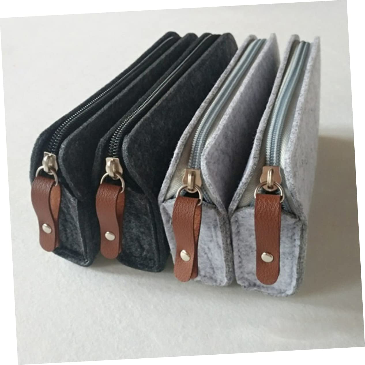 STOBOK 12pezzi Astuccio Portamatite Chiari Scuri Organizer Multifunzionale Per Cancelleria e Cosmetici Design Chic e Resistente Facile