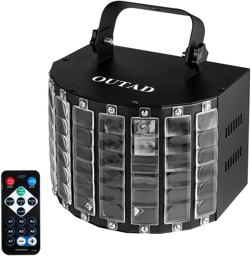 Elepawl OUTAD DJ Butterfly Light Stage Light LED IR Remote Control for Party Stage